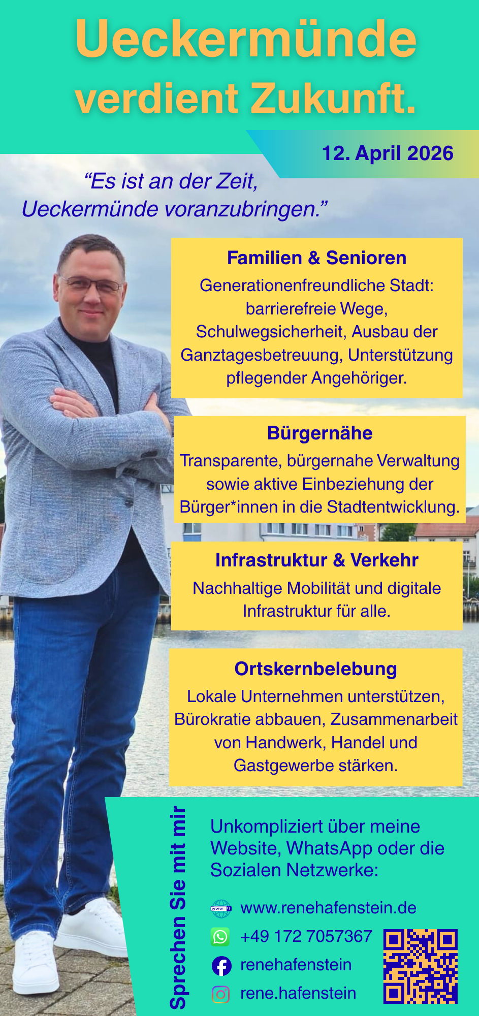 René Hafenstein – Bürgermeisterkandidat 2026 weiteres Motiv